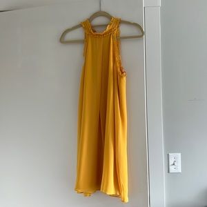 BCBG Ruffle Halter Dress